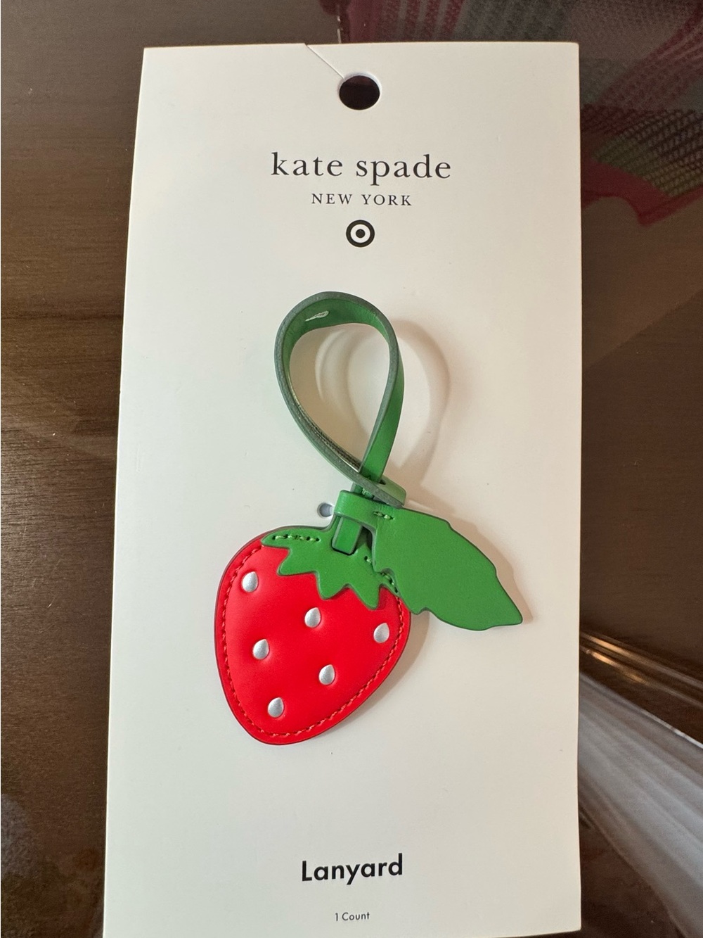 kate spade Limited Edition Kate Spade/ Target Strawberry Lanyard